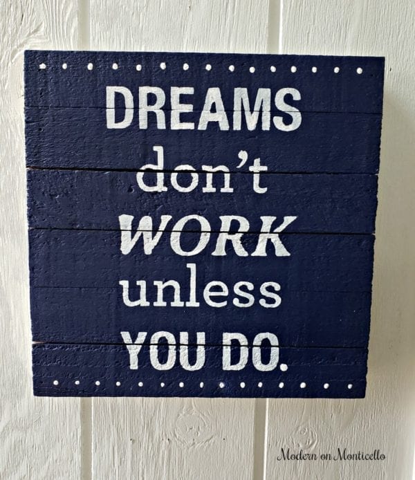 DIY Stenciled Wood Sign