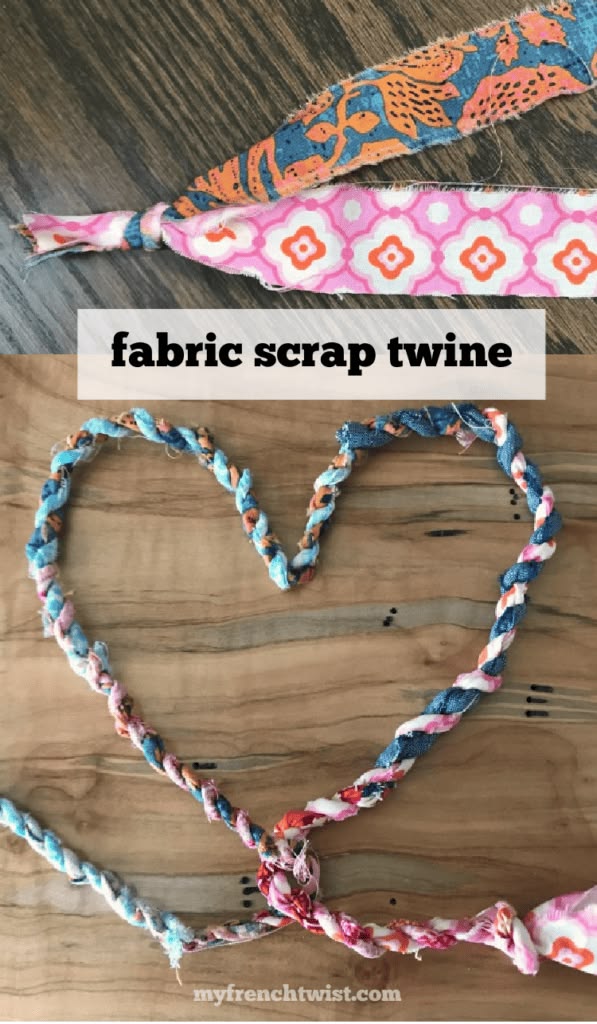 fabric scrap twine